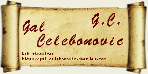 Gal Čelebonović vizit kartica